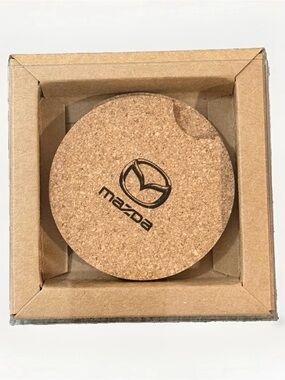 Mazda Cork Cup Holder Coasters Set Of 2